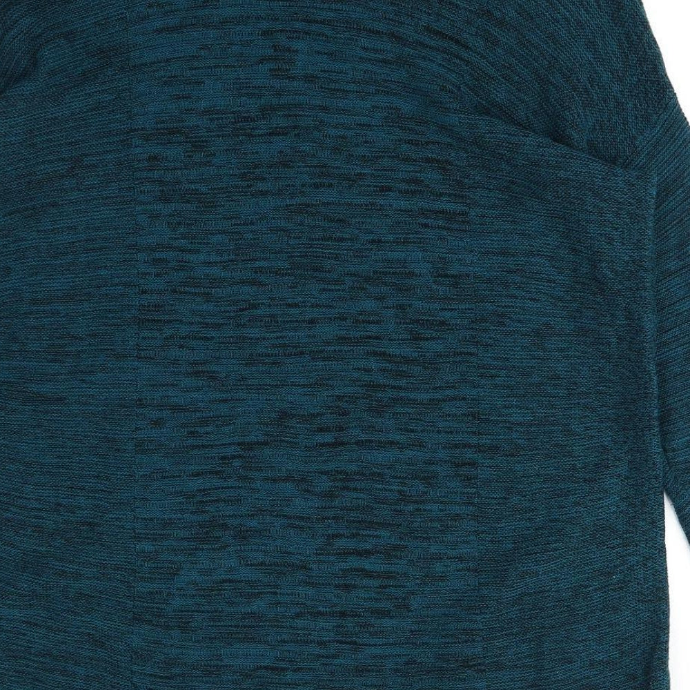 Ellen Tracy Womens Green V-Neck Cotton Pullover Jumper Size XL