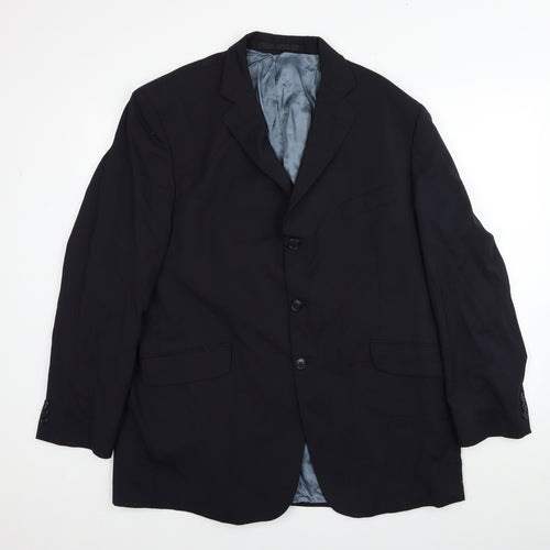 Impressions Mens Black Polyester Jacket Suit Jacket Size M Regular