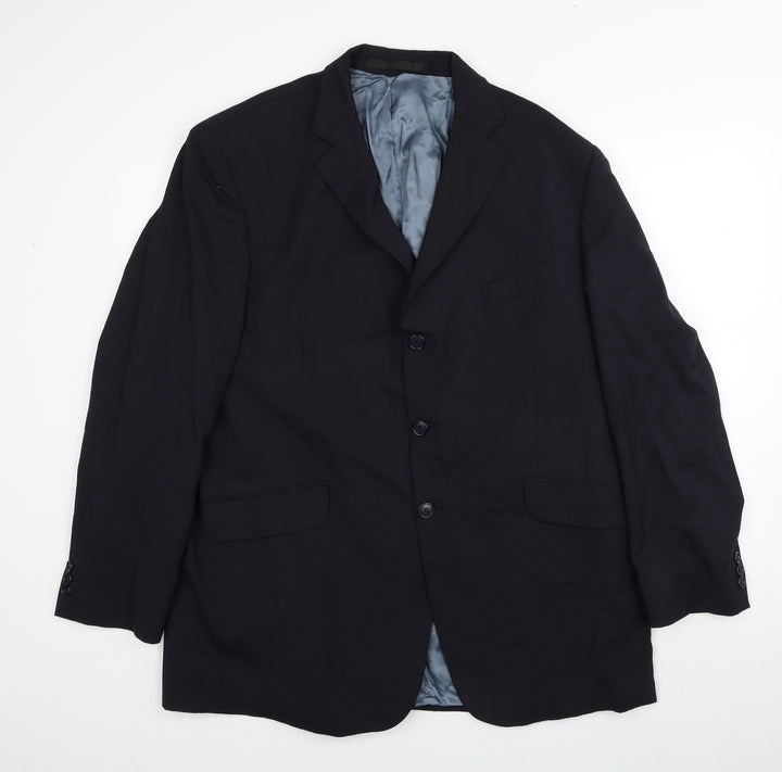 Impressions Mens Black Polyester Jacket Suit Jacket Size M Regular