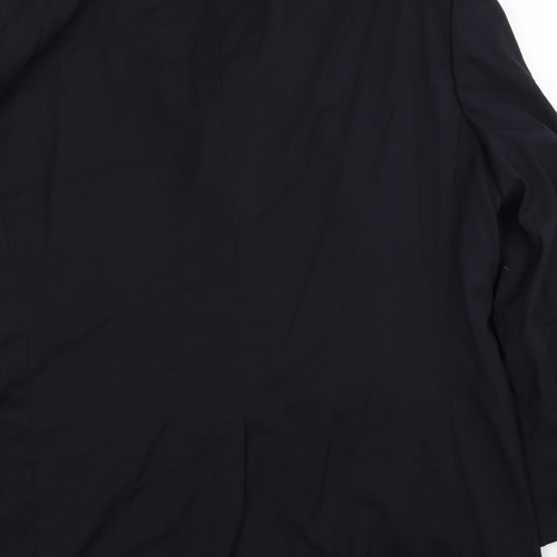 Impressions Mens Black Polyester Jacket Suit Jacket Size M Regular