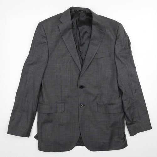 Marks and Spencer Mens Grey Wool Jacket Suit Jacket Size M Regular