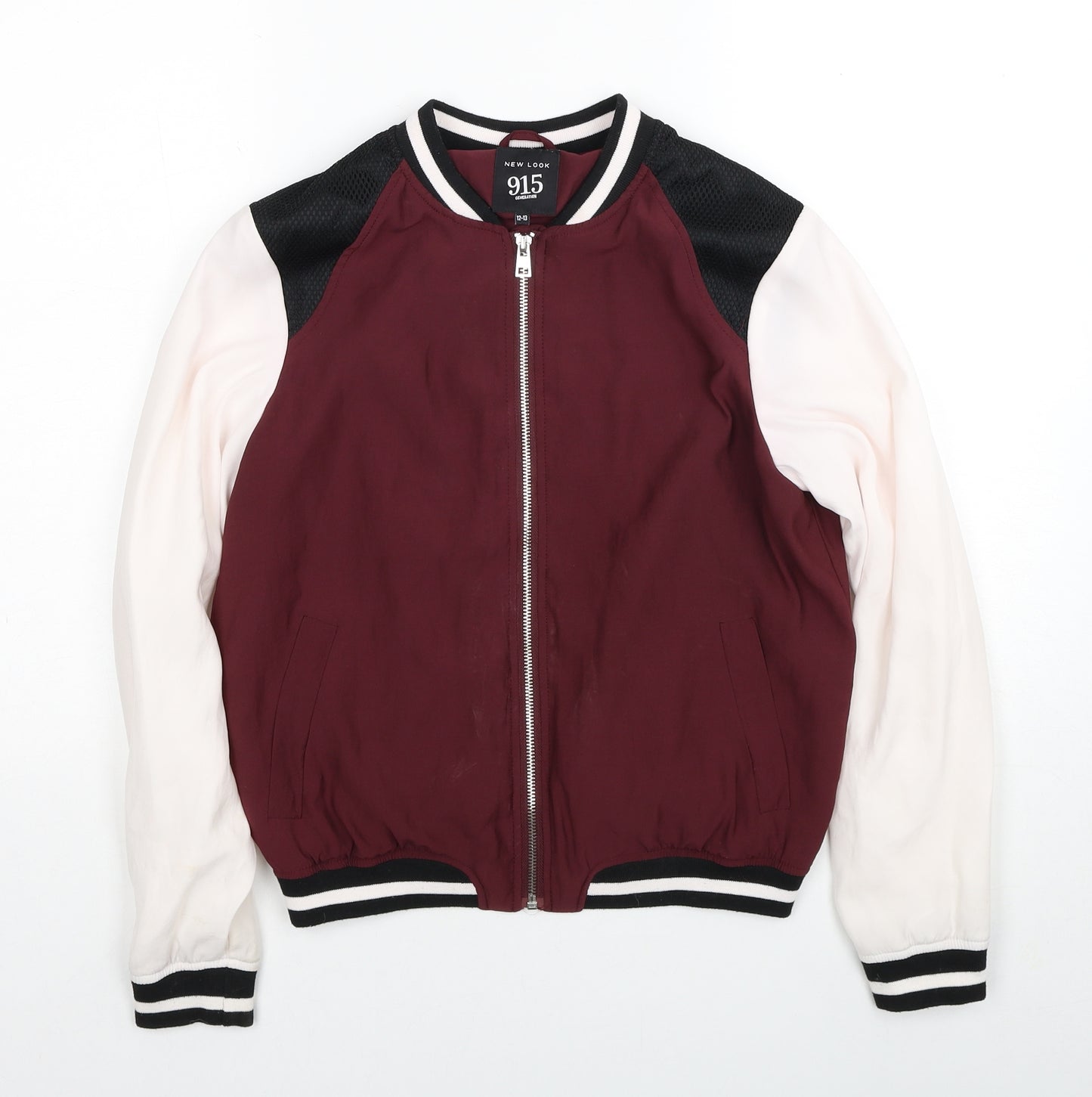 New Look Girls Purple Varsity Jacket Jacket Size 12-13 Years Zip