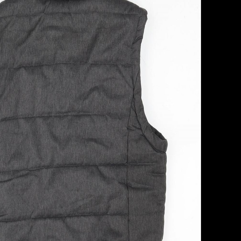 Superdry Mens Grey Gilet Jacket Size L Zip