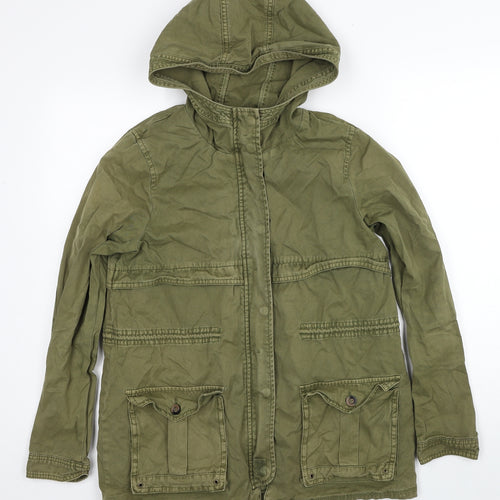 Zara Girls Green Jacket Size 13-14 Years Zip