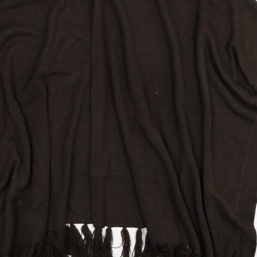 Fay Louise Womens Brown V-Neck Acrylic Cardigan Jumper One Size - Shawl