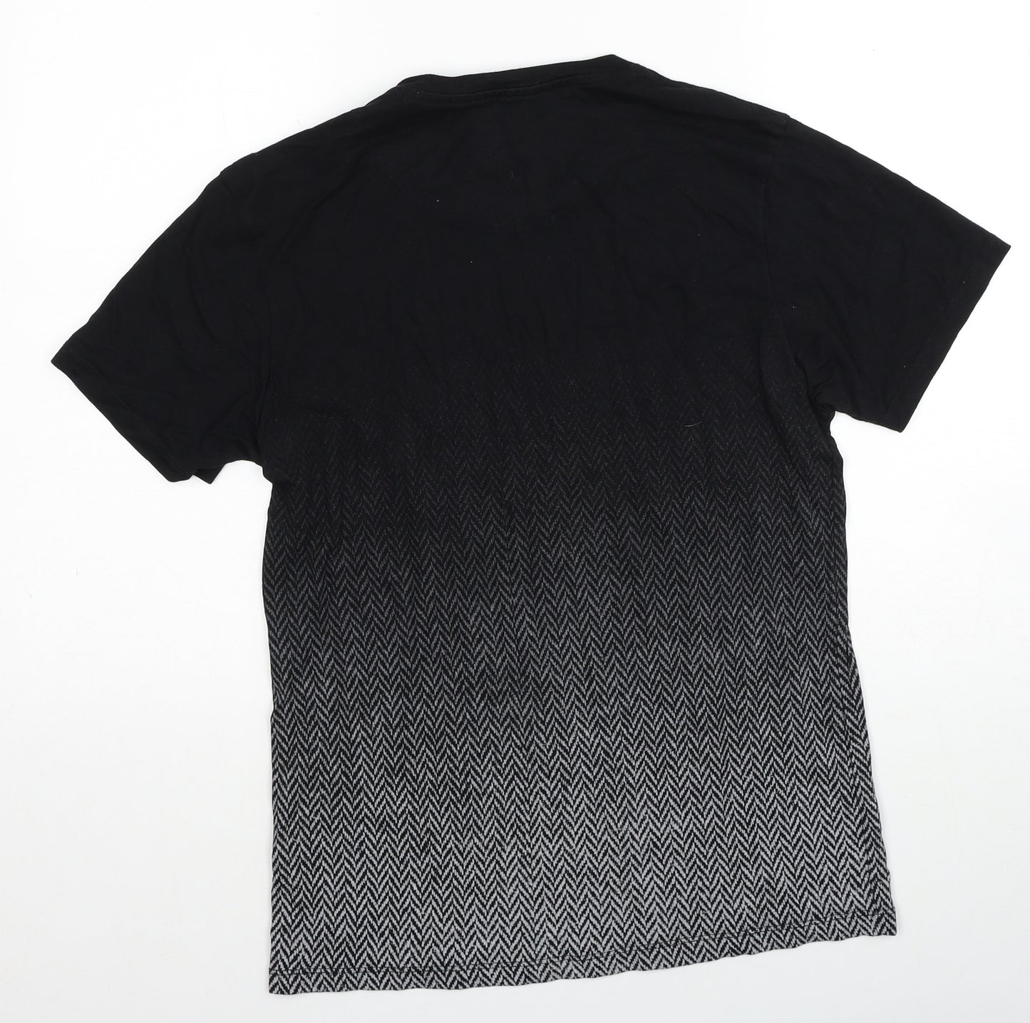 Burton Mens Black Cotton T-Shirt Size S Round Neck