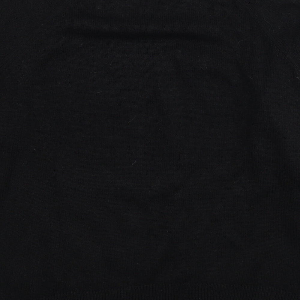 H&M Womens Black Round Neck Polyamide Pullover Jumper Size XS - Sealed with a Kiss