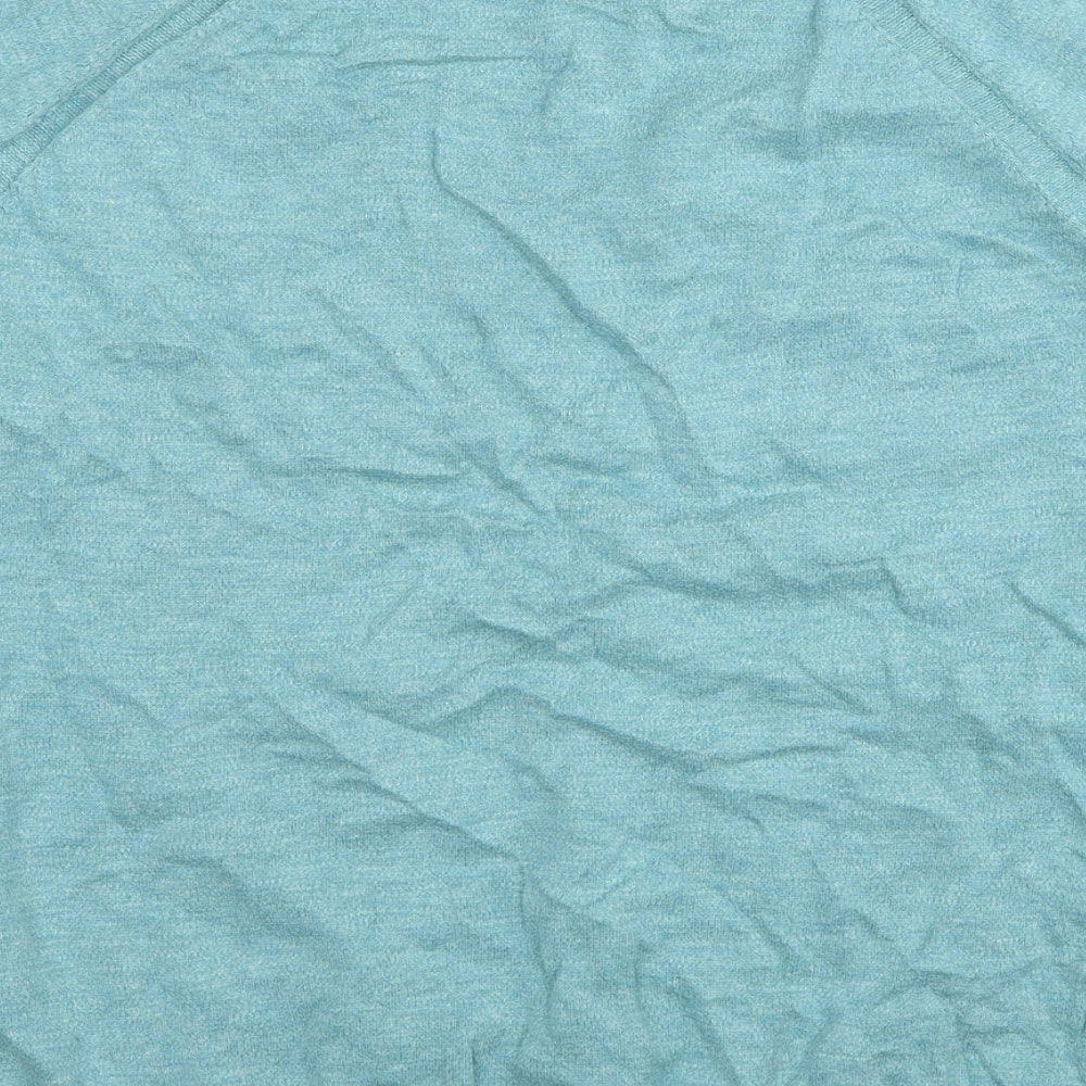 Marks and Spencer Mens Blue Round Neck Cotton Pullover Jumper Size 2XL Long Sleeve