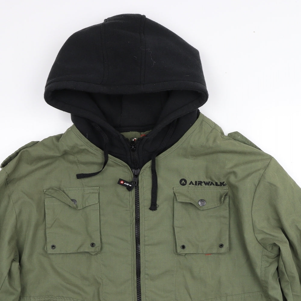 AIRWALK Mens Green Jacket Size M Zip