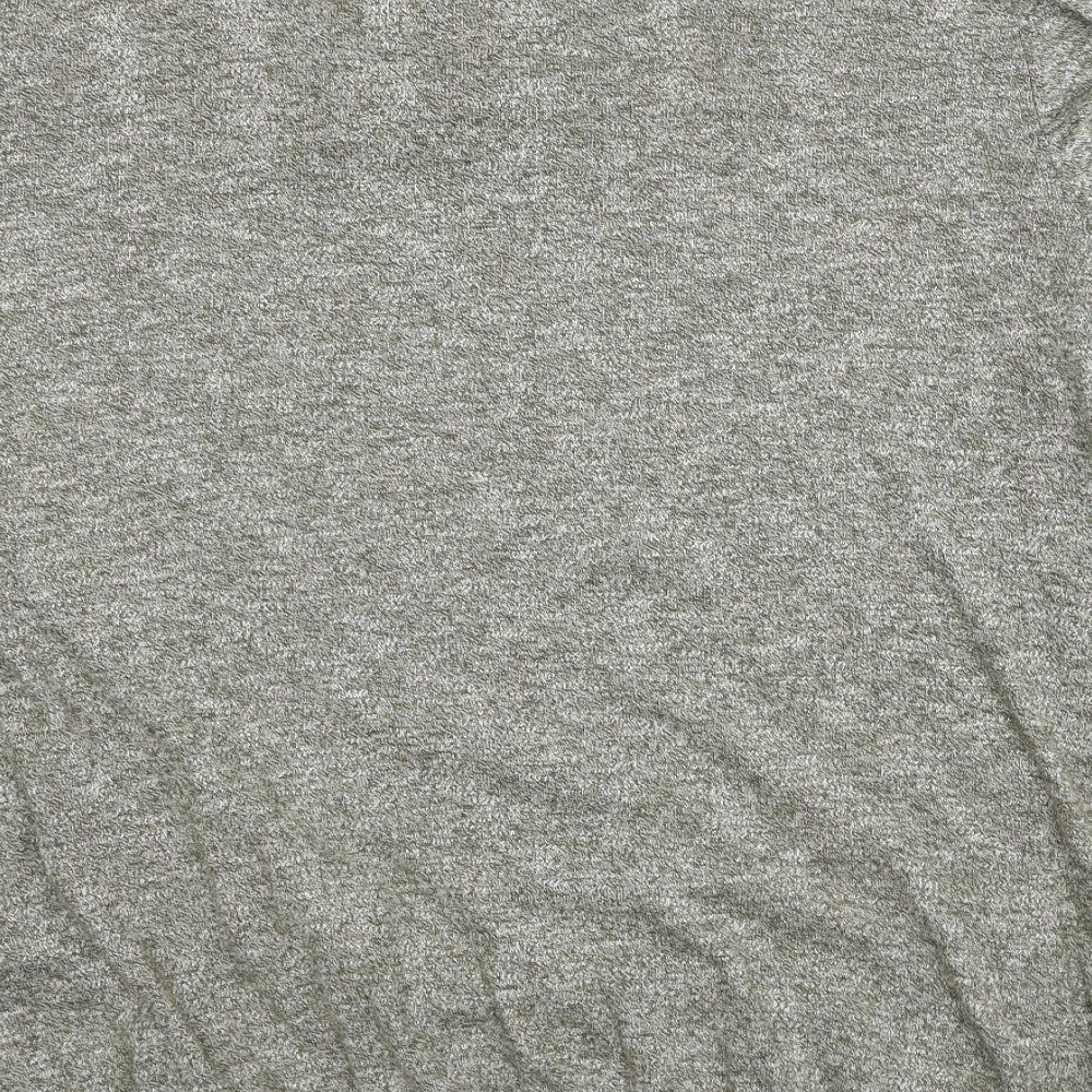 River Island Mens Grey Round Neck Cotton Pullover Jumper Size 2XL Long Sleeve