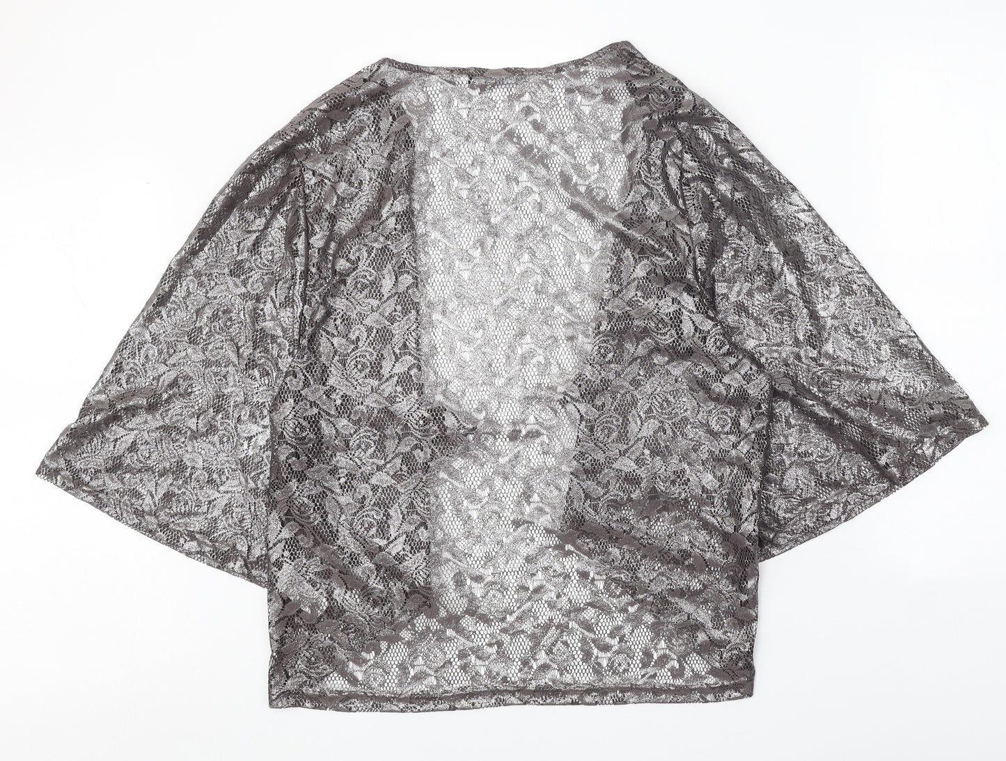 Atmosphere Womens Brown Floral Polyester Jersey Blouse Size S V-Neck