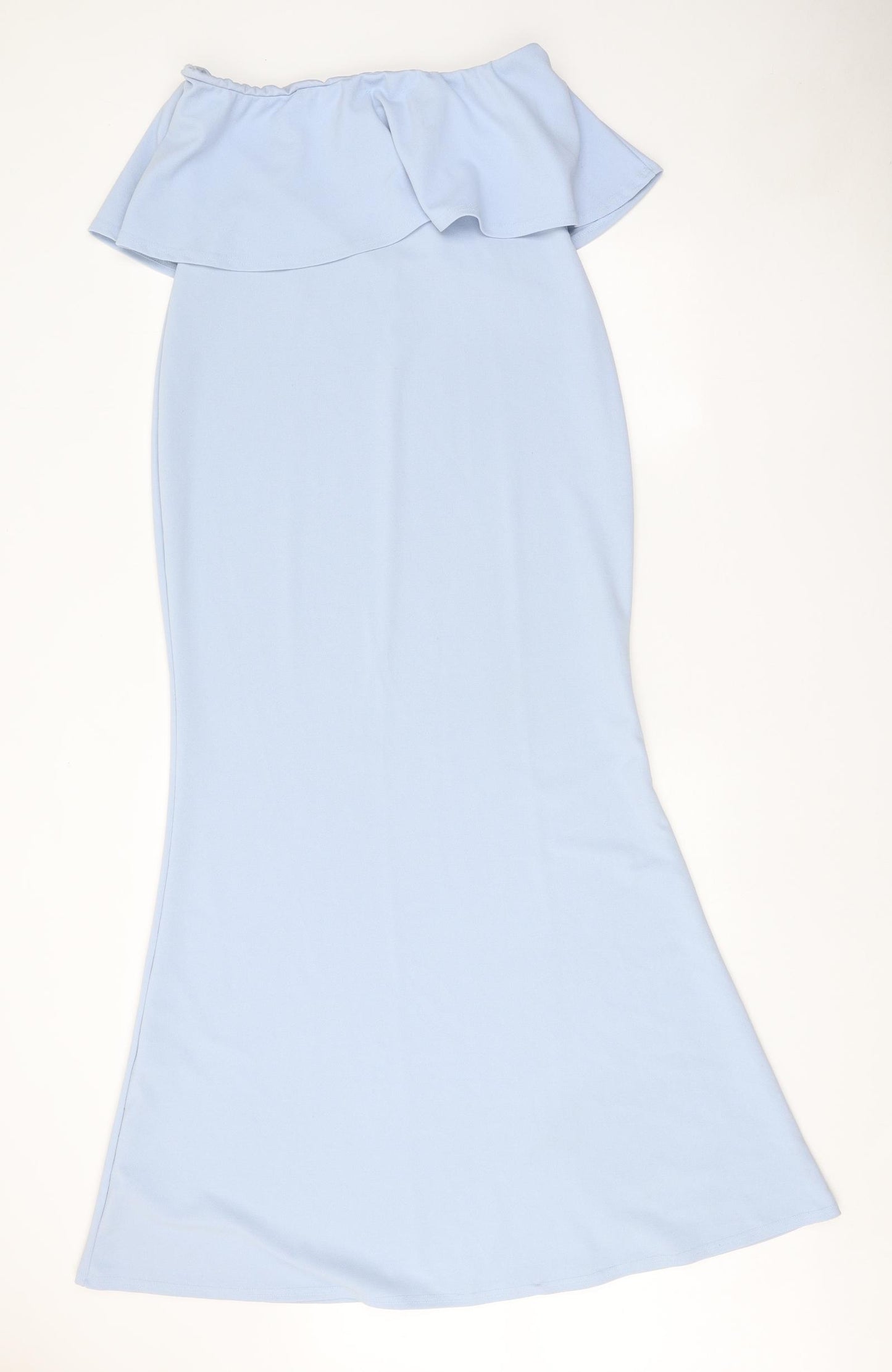 Somebody Else Womens Blue Polyester Trapeze & Swing Size M Off the Shoulder Pullover