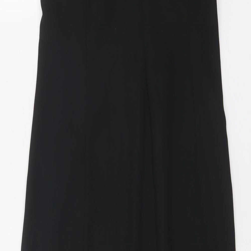 Wallis Womens Black Colourblock Polyester Sheath Size 10 Off the Shoulder Zip