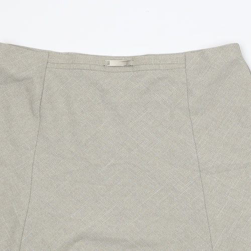 Honour Milburn Womens Beige Polyester Flare Skirt Size 16
