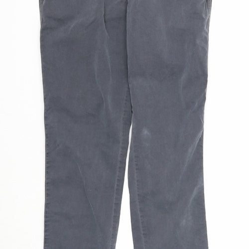 Gap Womens Grey Cotton Straight Jeans Size 8 Regular Zip