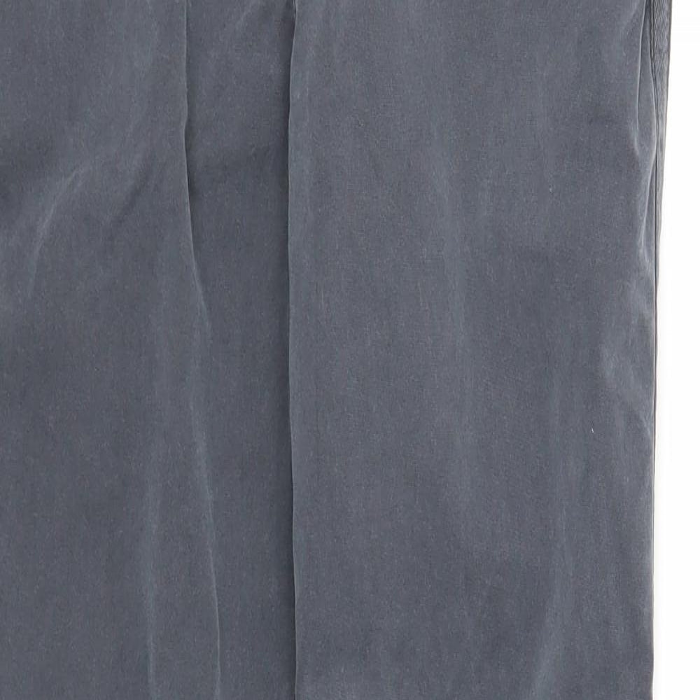 Gap Womens Grey Cotton Straight Jeans Size 8 Regular Zip