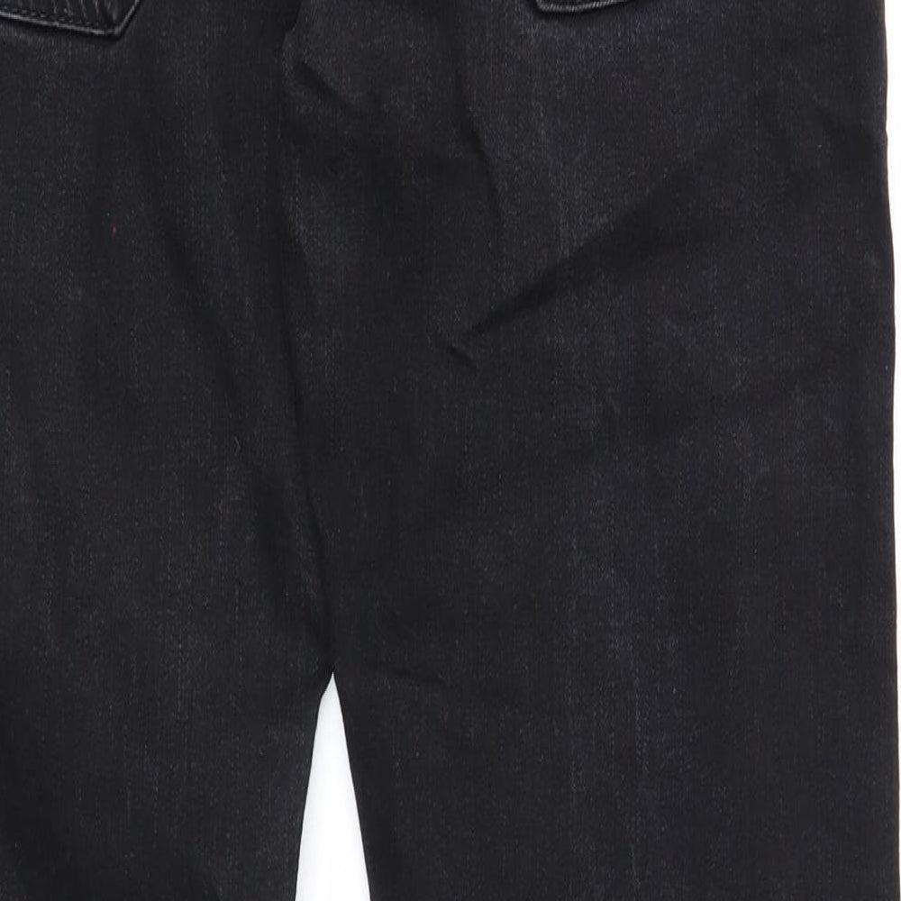 Ted Baker Mens Black Cotton Straight Jeans Size 32 in Regular Zip
