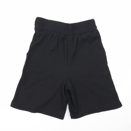 George Womens Black Polyester Bermuda Shorts Size 8 Regular Pull On