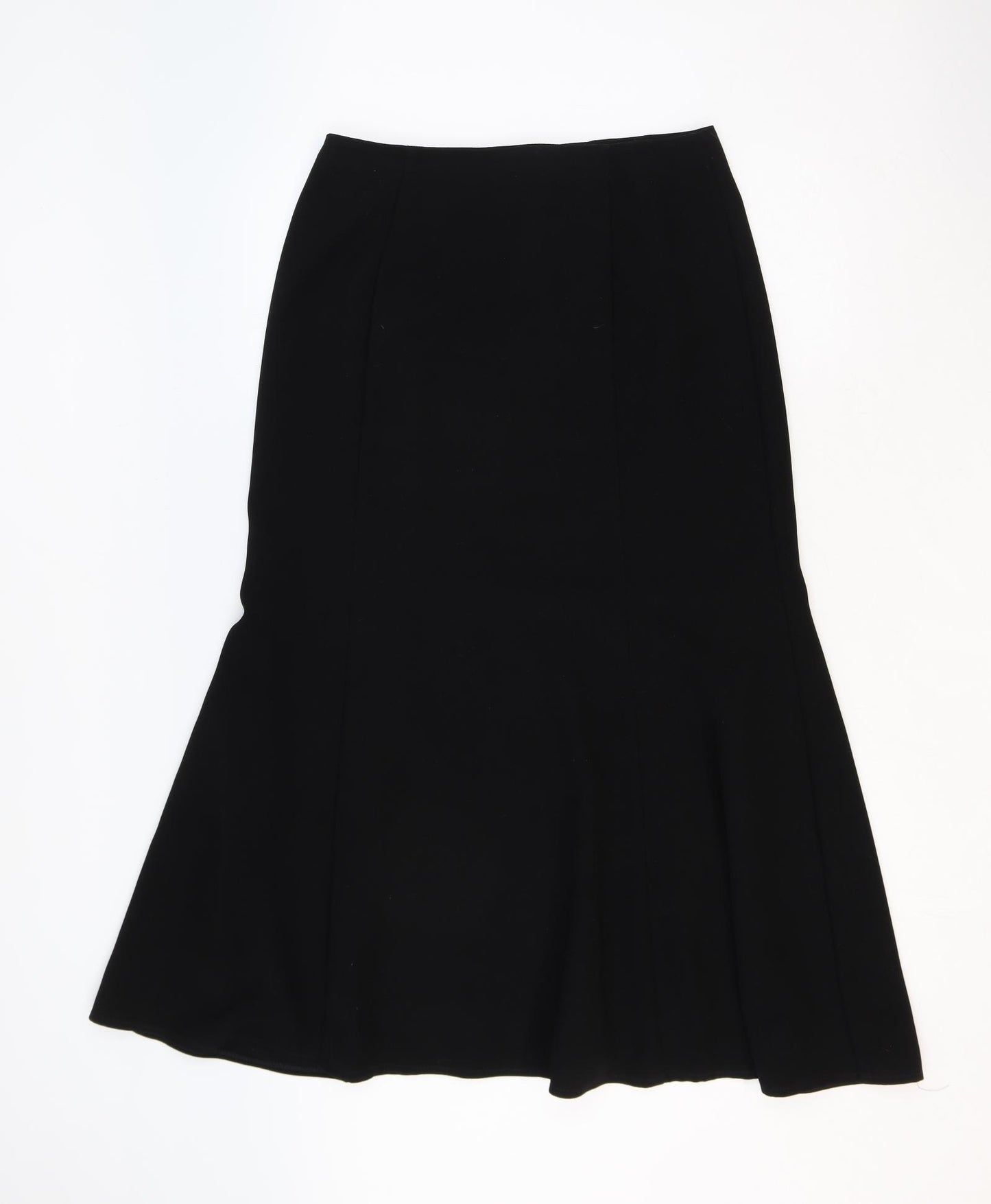 Alex&Co Womens Black Acetate Swing Skirt Size 12 Zip