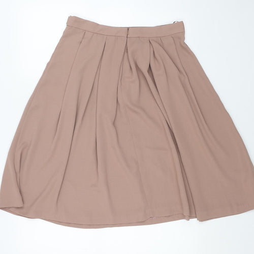 MNG Womens Pink Polyester Tulip Skirt Size 12 Zip