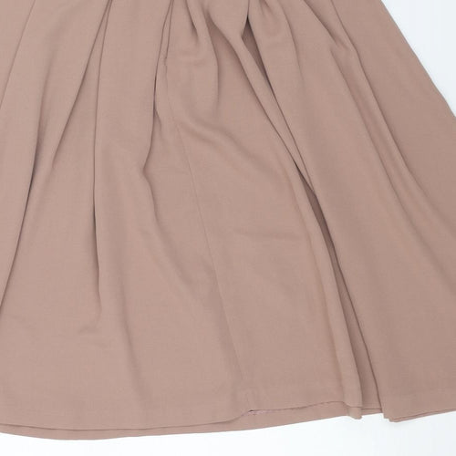 MNG Womens Pink Polyester Tulip Skirt Size 12 Zip