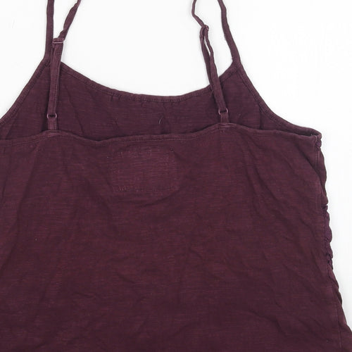 Superdry Womens Purple Cotton Camisole Tank Size S Scoop Neck