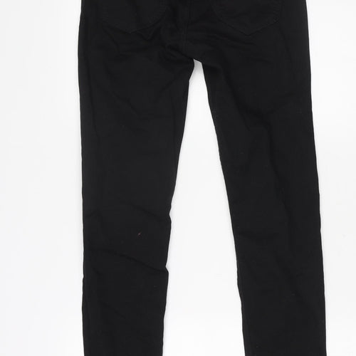 Lee Cooper Mens Black Cotton Skinny Jeans Size 30 in L29 in Regular Button
