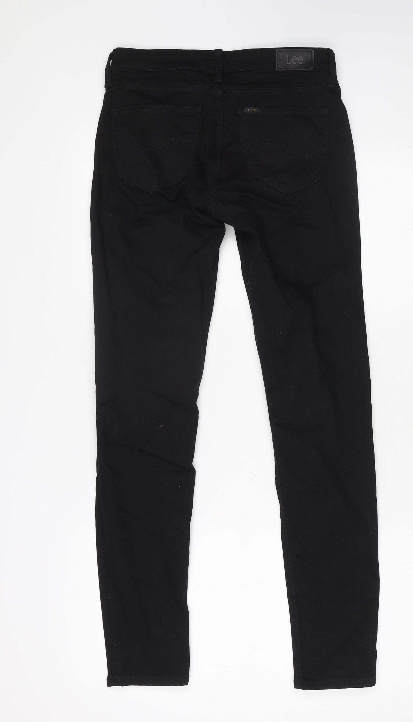 Lee Cooper Mens Black Cotton Skinny Jeans Size 30 in L29 in Regular Button