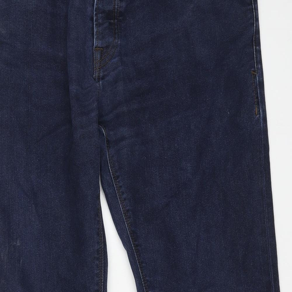CROSSWATCH` Mens Blue Cotton Straight Jeans Size 40 in L27 in Regular Button