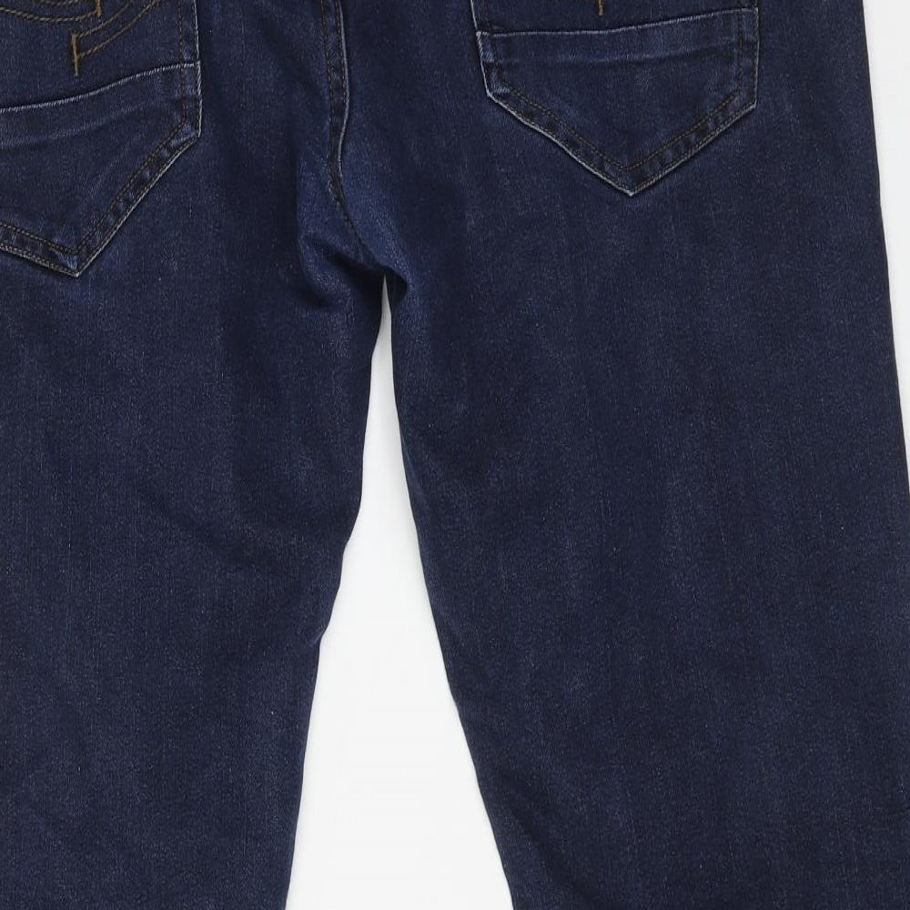 CROSSWATCH` Mens Blue Cotton Straight Jeans Size 40 in L27 in Regular Button
