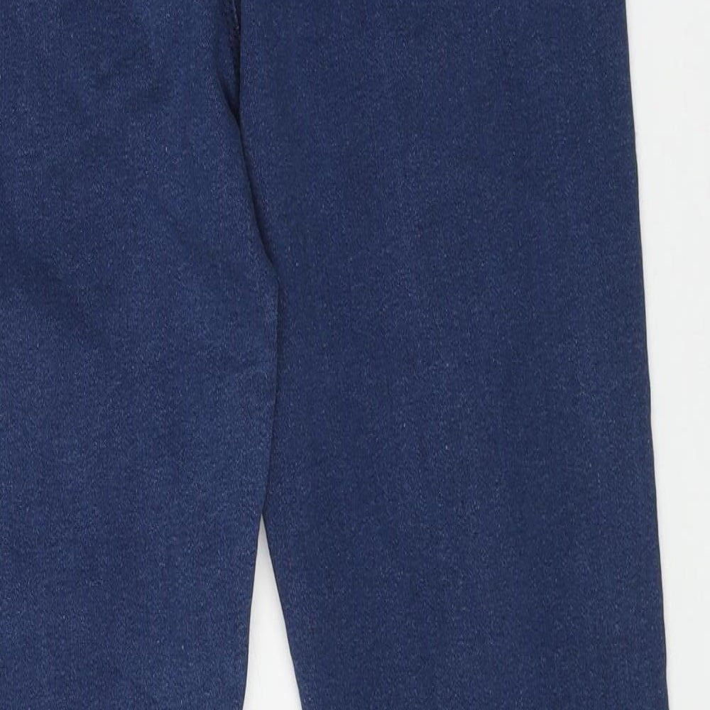 Marks and Spencer Womens Blue Cotton Skinny Jeans Size 14 L29 in Regular