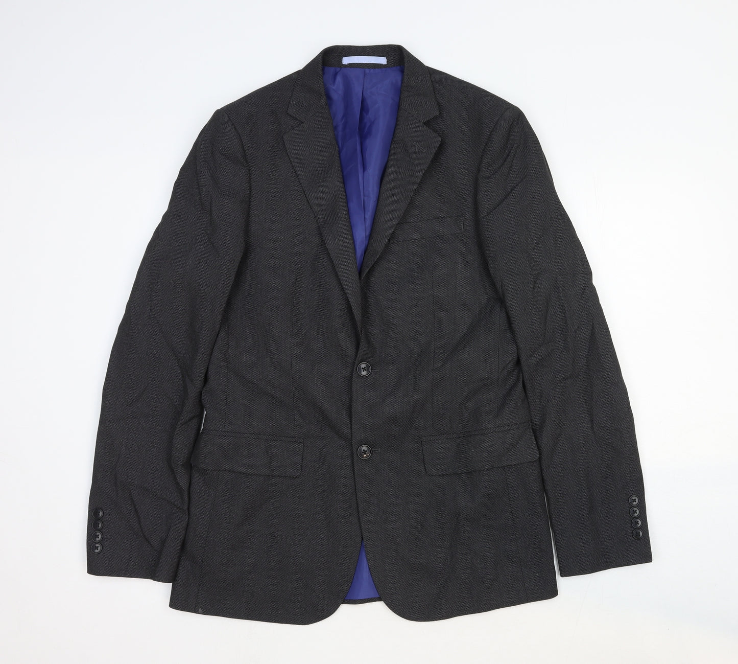 Marks and Spencer Mens Grey Wool Jacket Suit Jacket Size 38 Regular