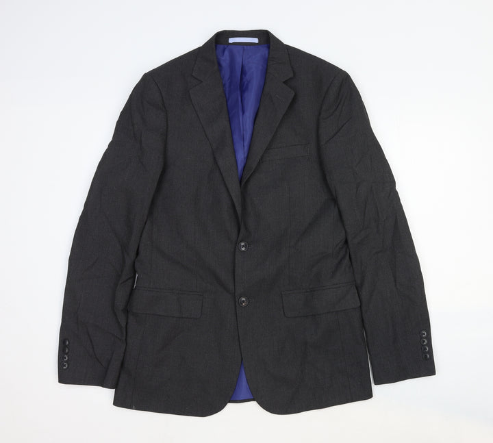 Marks and Spencer Mens Grey Wool Jacket Suit Jacket Size 38 Regular