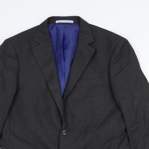 Marks and Spencer Mens Grey Wool Jacket Suit Jacket Size 38 Regular
