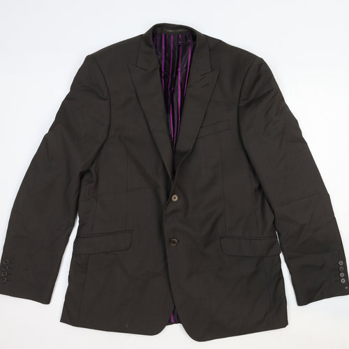 Marks and Spencer Mens Grey Wool Jacket Suit Jacket Size 44 Regular