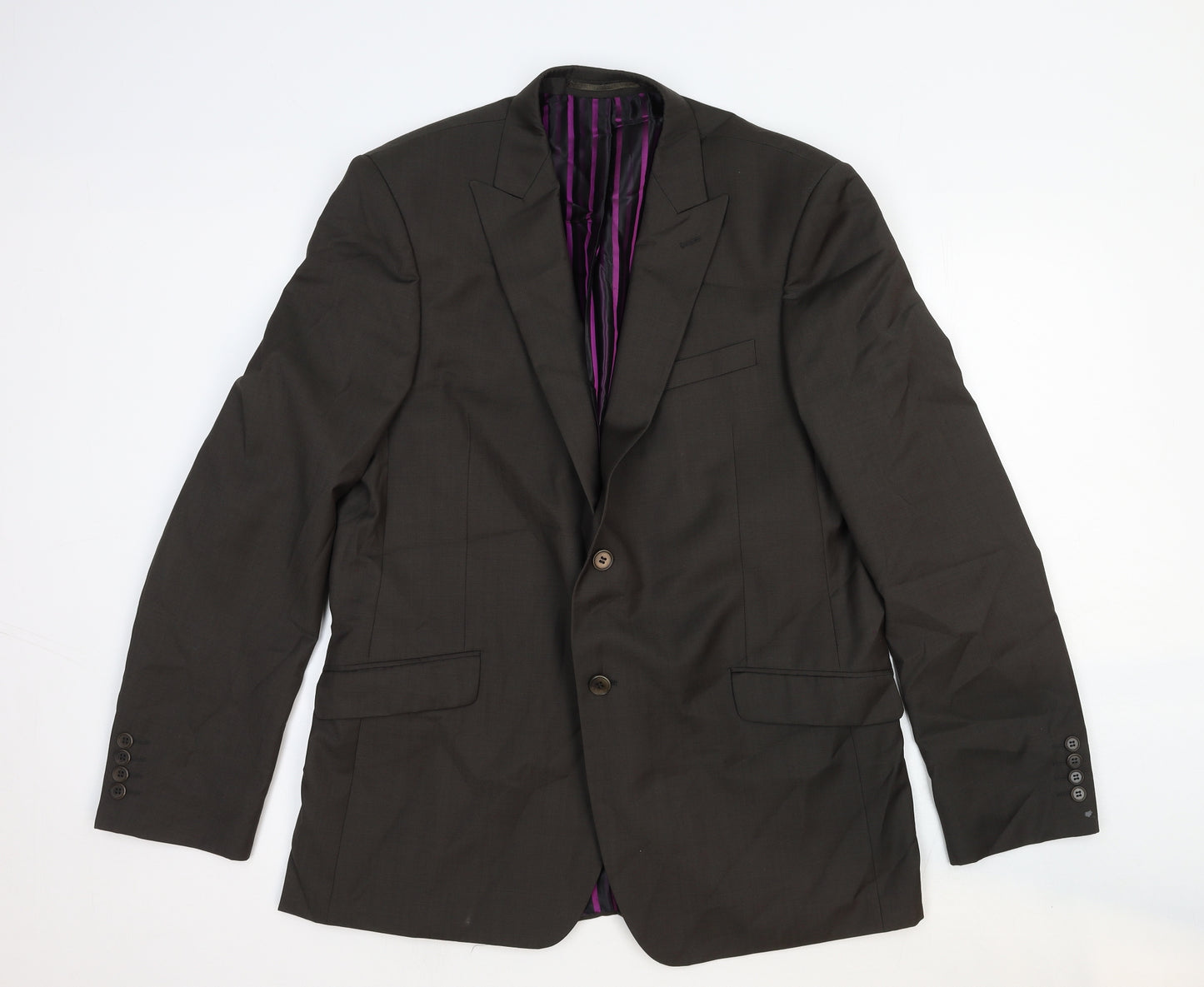 Marks and Spencer Mens Grey Wool Jacket Suit Jacket Size 44 Regular