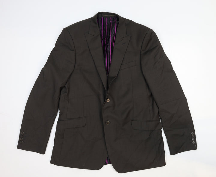 Marks and Spencer Mens Grey Wool Jacket Suit Jacket Size 44 Regular