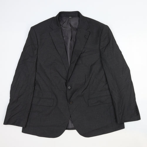 Marks and Spencer Mens Grey Wool Jacket Suit Jacket Size 44 Regular