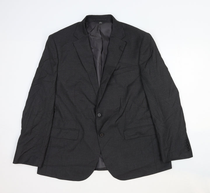 Marks and Spencer Mens Grey Wool Jacket Suit Jacket Size 44 Regular