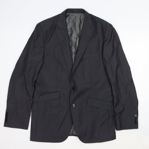 Marks and Spencer Mens Grey Wool Jacket Suit Jacket Size 40 Regular