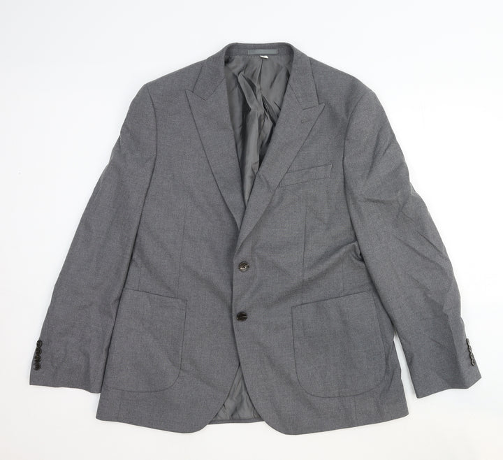 Marks and Spencer Mens Grey Wool Jacket Suit Jacket Size 42 Regular