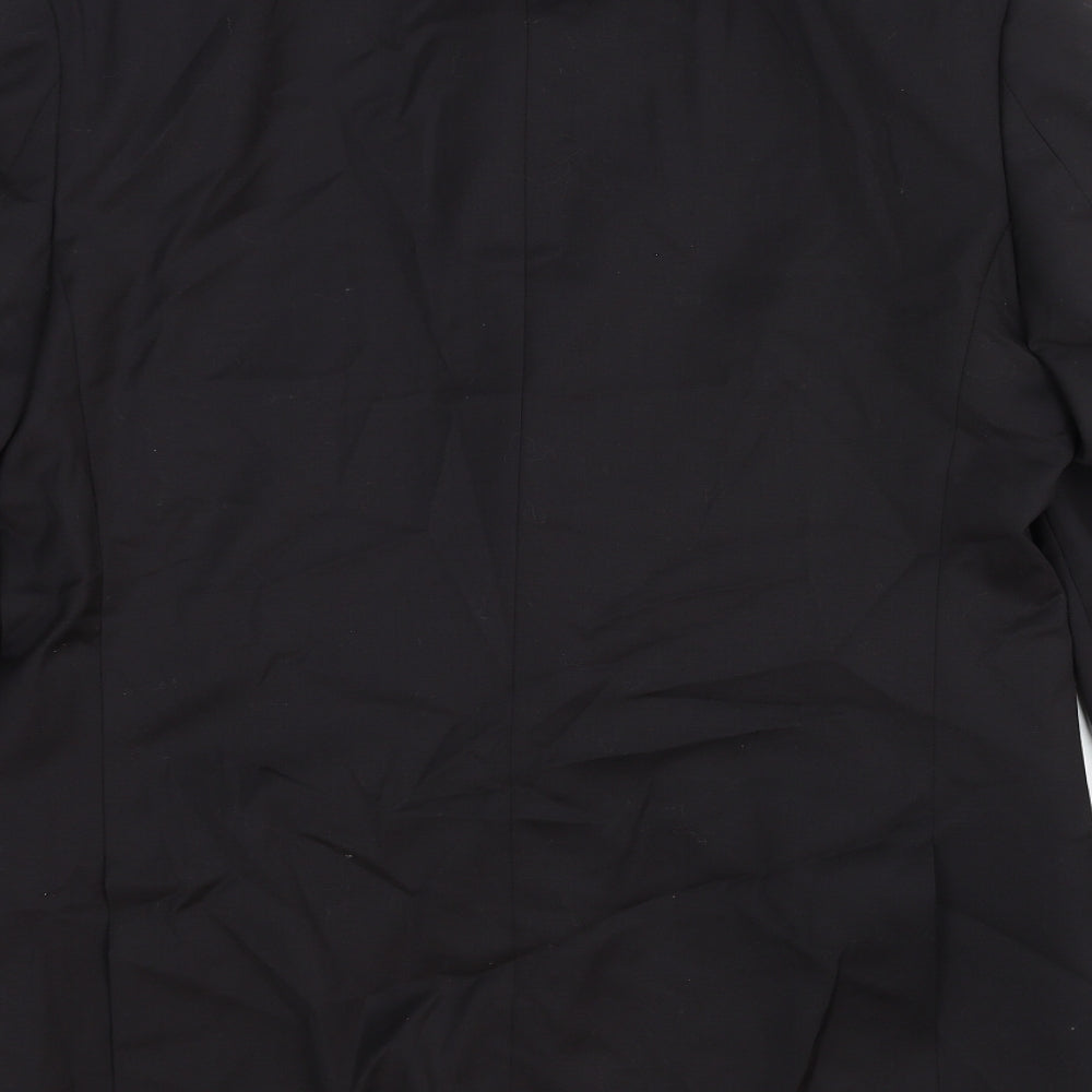 Marks and Spencer Mens Black Wool Jacket Suit Jacket Size 40 Regular