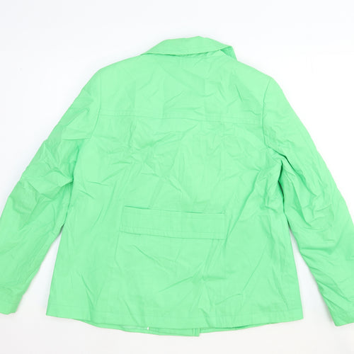 Marks and Spencer Womens Green Jacket Size 12 Button