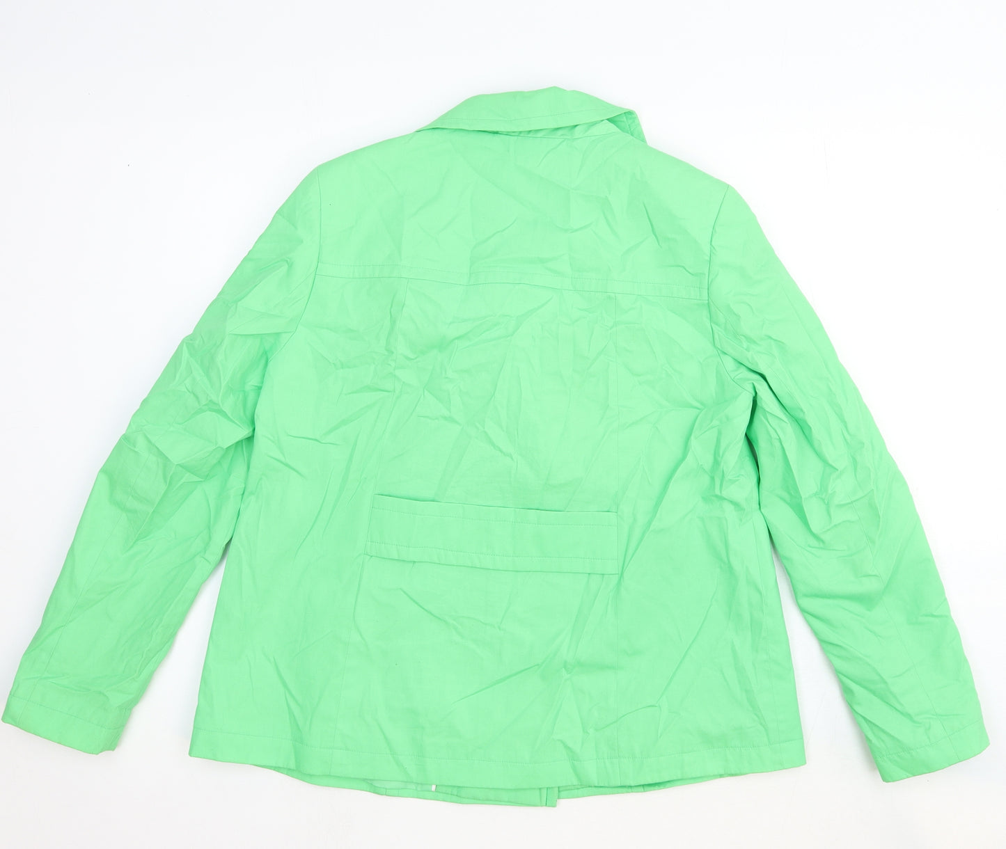 Marks and Spencer Womens Green Jacket Size 12 Button