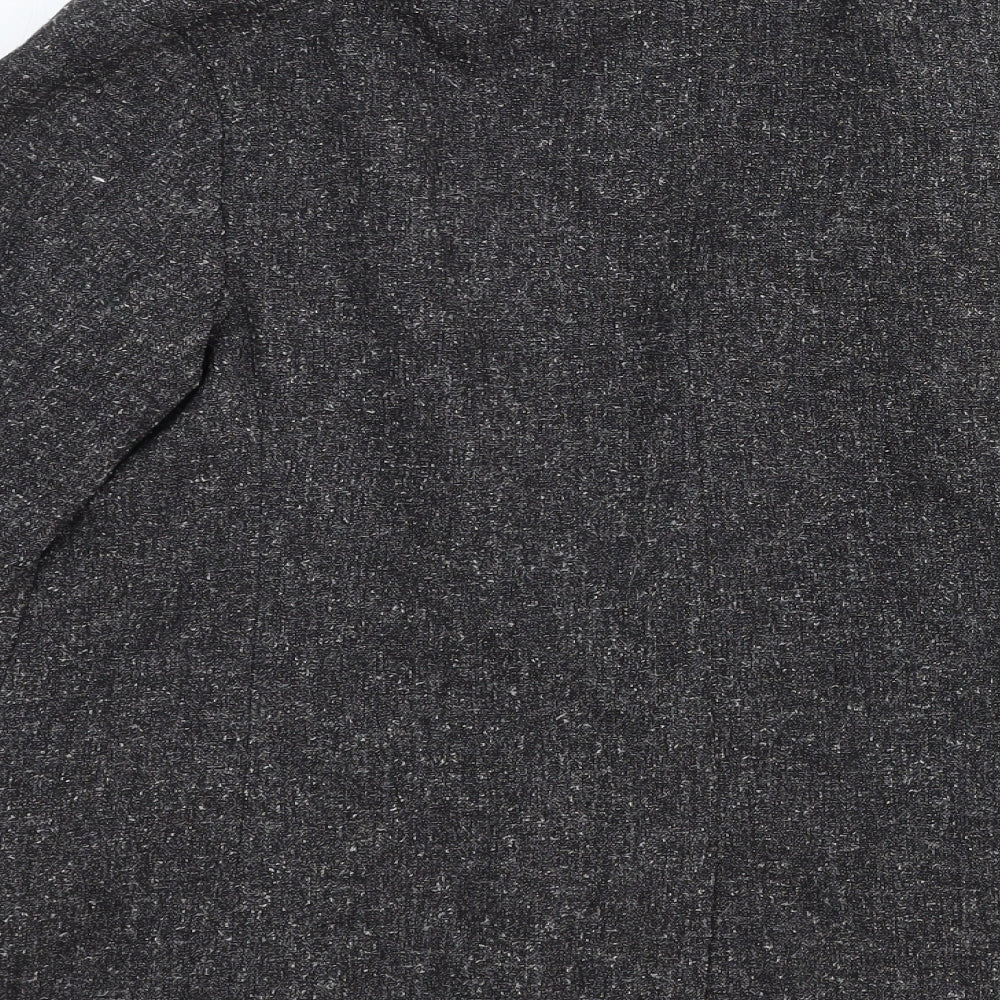 Silence + Noise Womens Grey Wool Jacket Blazer Size M - Open