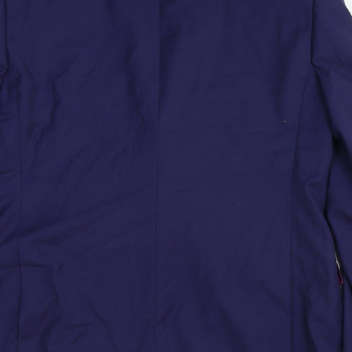 Performance suit Mens Blue Wool Jacket Suit Jacket Size 40 Regular