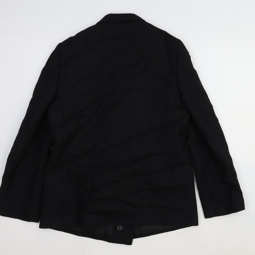 Solo Womens Black Wool Jacket Suit Jacket Size 12
