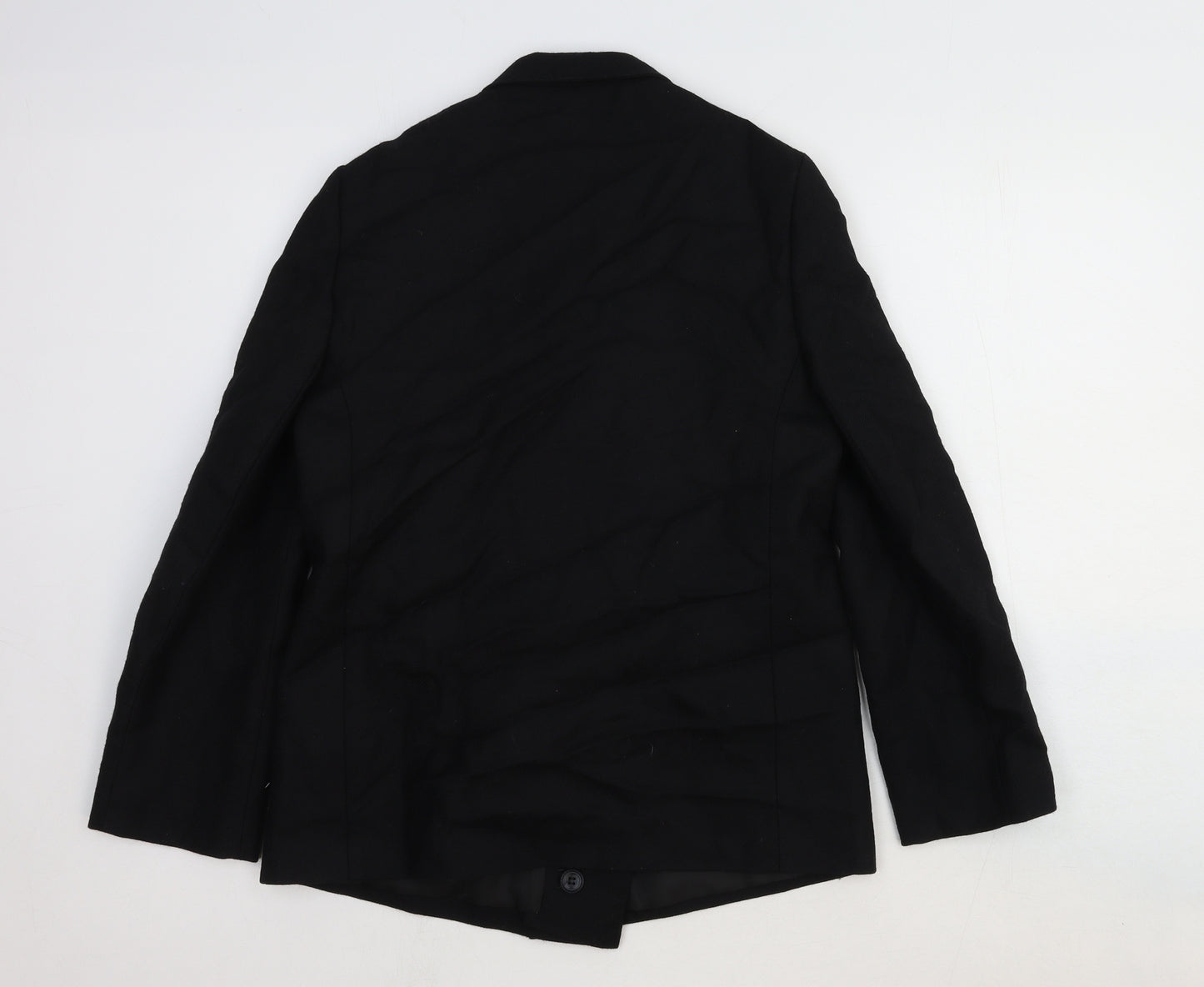 Solo Womens Black Wool Jacket Suit Jacket Size 12