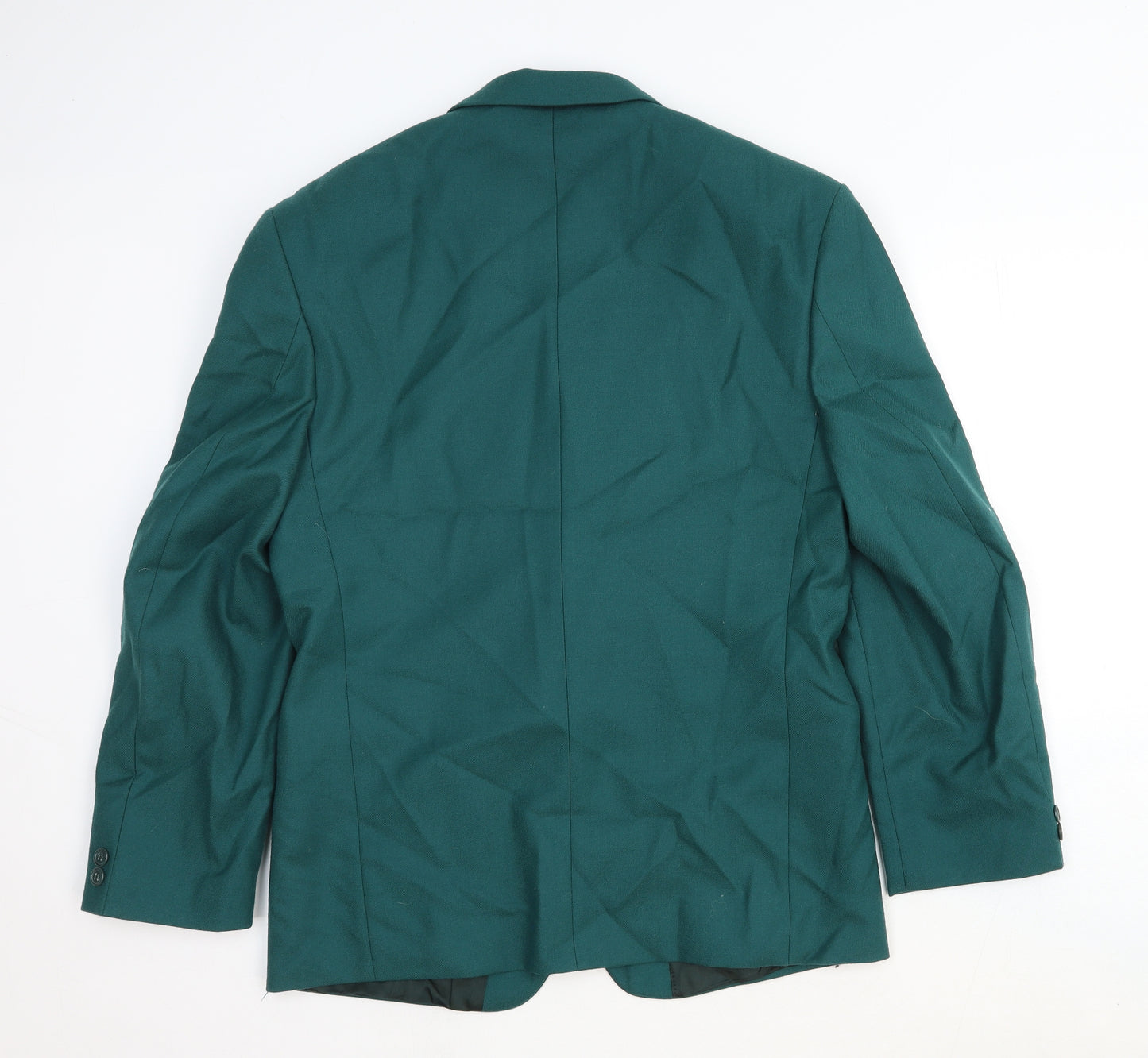 Skopes Mens Green Wool Jacket Suit Jacket Size 40 Regular