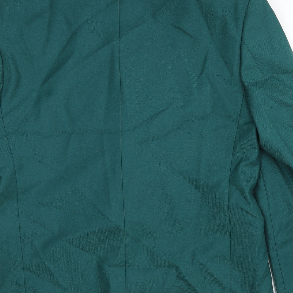 Skopes Mens Green Wool Jacket Suit Jacket Size 40 Regular